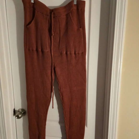 Fashion Nova Rust Ribbed Sweater Set - Picture 4 of 5